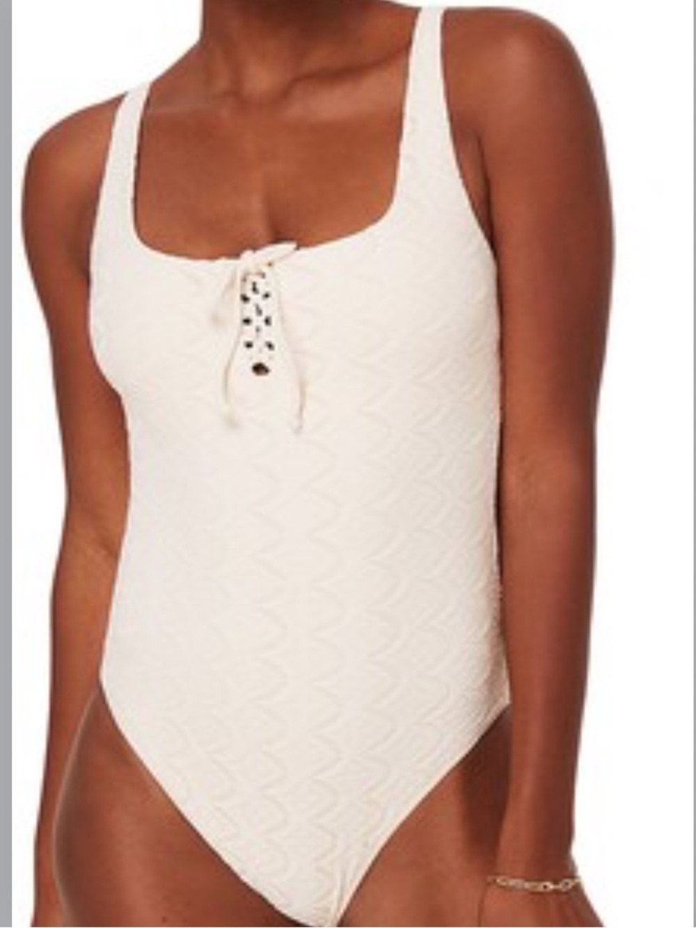 Andie The Macao One Piece Swimsuit Gardenia Cream size XL